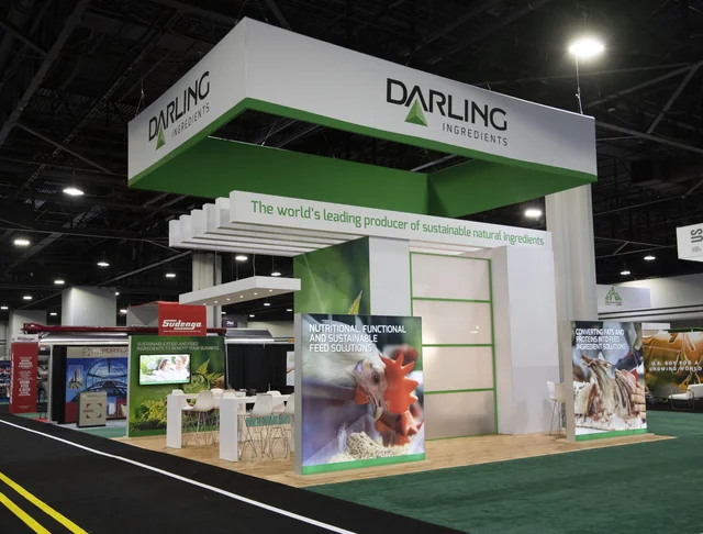 Custom trade show booth built by ExhibitCraft