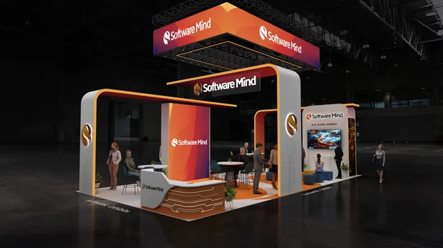 trade show booth built by Authentic Exhibits