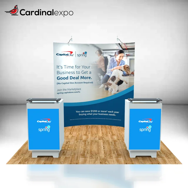 Portable trade show booth built by Cardinal Expo