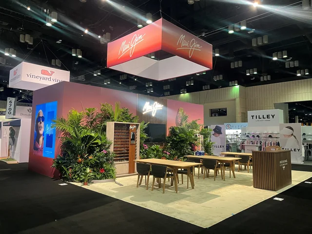 trade show booth built by Chicago Exhibit Productions