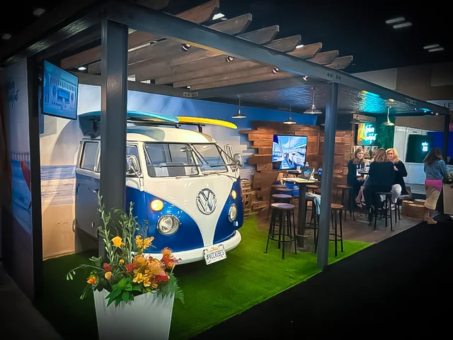 Custom trade show booth built by Creative Displays