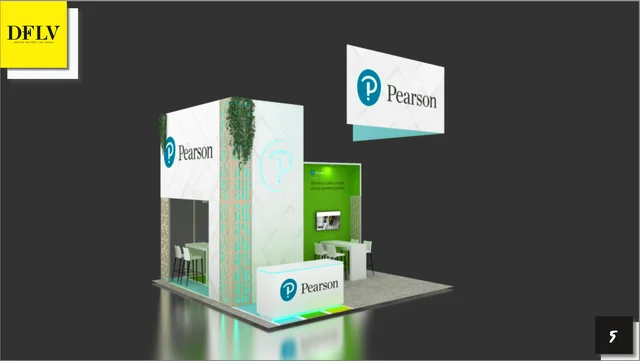 Island trade show booth built by Design Factory Las Vegas