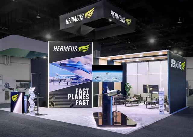 Modular trade show booth built by DisplayCraft