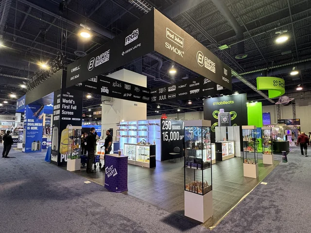 Custom trade show booth built by Exhibit Experience