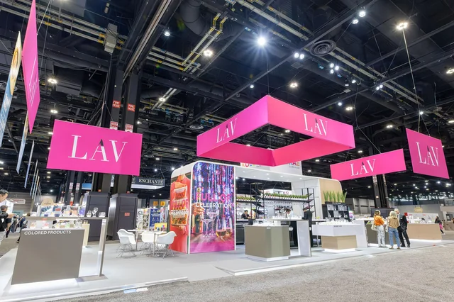 trade show booth built by Freeman Expo