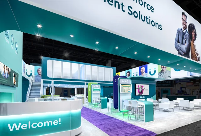 trade show booth built by Marquis Exhibits